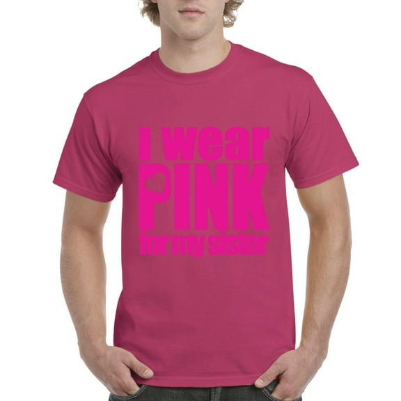IWPF - Men's T-Shirt Short Sleeve - I Wear Pink For My Sister