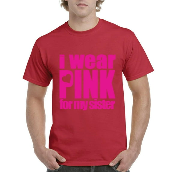 IWPF - Men's T-Shirt Short Sleeve - I Wear Pink For My Sister