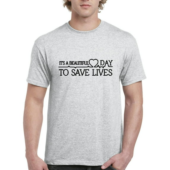 IWPF - Men's T-Shirt Short Sleeve - It`s a Beautiful Day to Save Lives