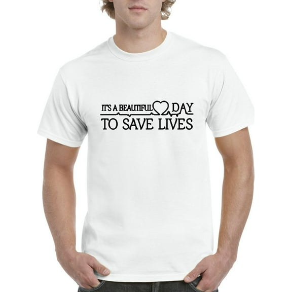 IWPF - Men's T-Shirt Short Sleeve - It`s a Beautiful Day to Save Lives