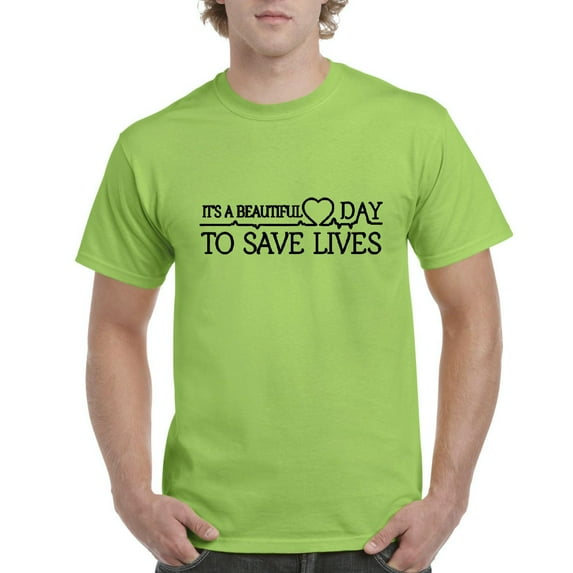 IWPF - Men's T-Shirt Short Sleeve - It`s a Beautiful Day to Save Lives