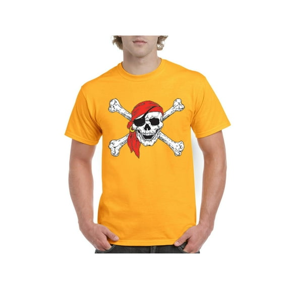 IWPF - Men's T-Shirt Short Sleeve - Jolly Roger Skull & Crossbones