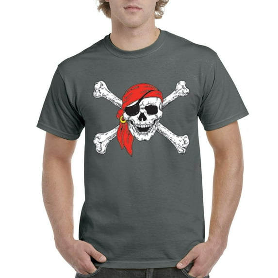 IWPF - Men's T-Shirt Short Sleeve - Jolly Roger Skull & Crossbones