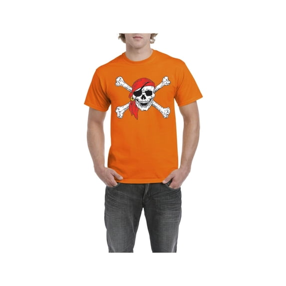 IWPF - Men's T-Shirt Short Sleeve - Jolly Roger Skull & Crossbones