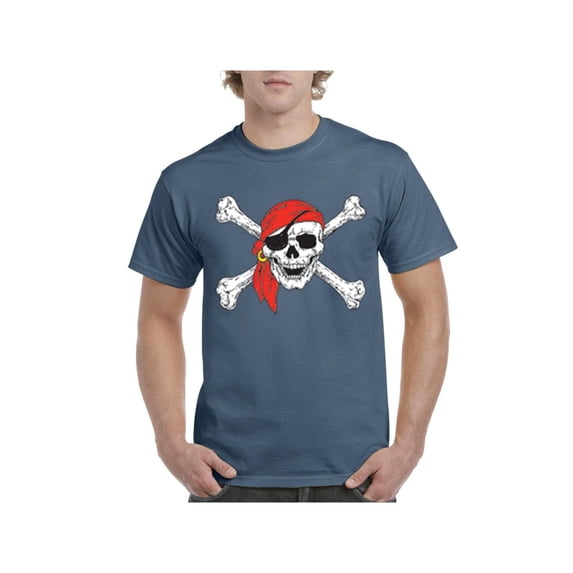 IWPF - Men's T-Shirt Short Sleeve - Jolly Roger Skull & Crossbones