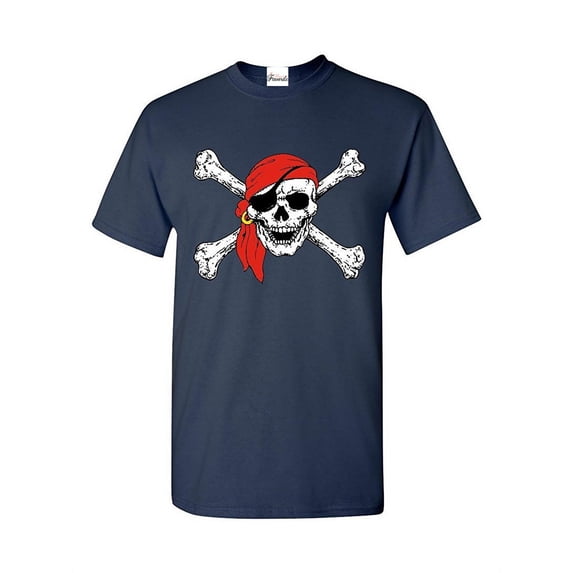 IWPF - Men's T-Shirt Short Sleeve - Jolly Roger Skull & Crossbones