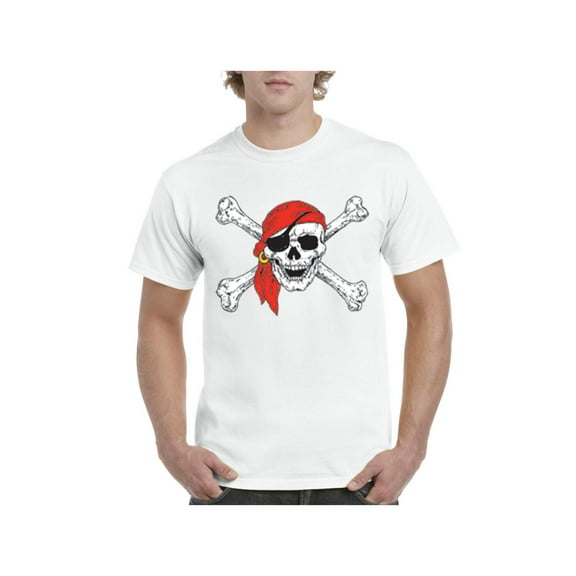 IWPF - Men's T-Shirt Short Sleeve - Jolly Roger Skull & Crossbones