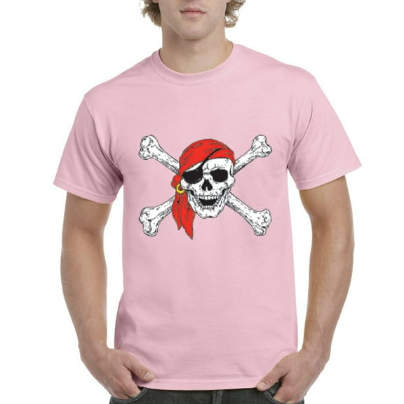 IWPF - Men's T-Shirt Short Sleeve - Jolly Roger Skull & Crossbones