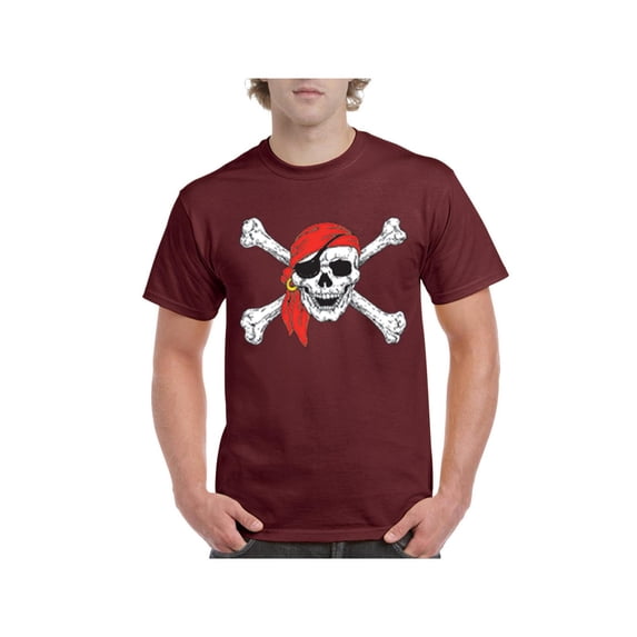IWPF - Men's T-Shirt Short Sleeve - Jolly Roger Skull & Crossbones