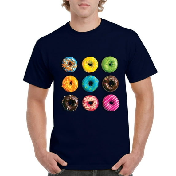 IWPF - Men's T-Shirt Short Sleeve - Love Food Donuts Doughnuts