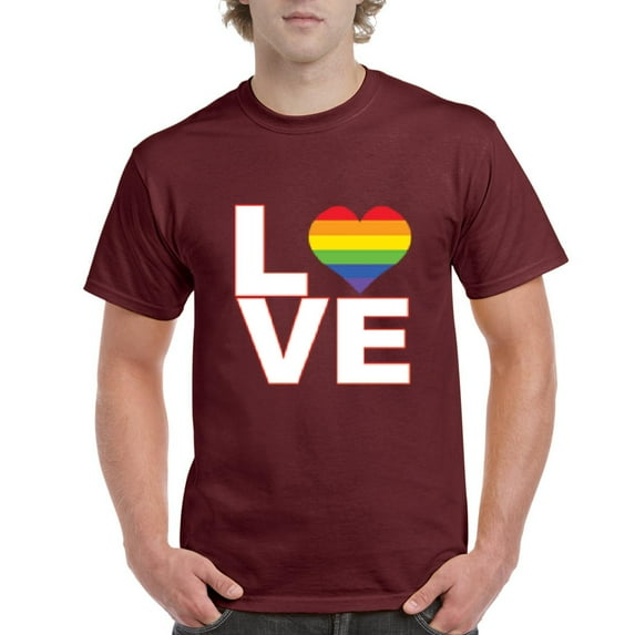 IWPF - Men's T-Shirt Short Sleeve - Love Rainbow
