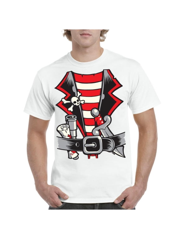 - Men's T-Shirt Short Sleeve - Pirate Costume
