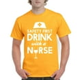 thumbnail image 1 of Artix - Men's T-Shirt Short Sleeve - Safety First With A Nurse, 1 of 3