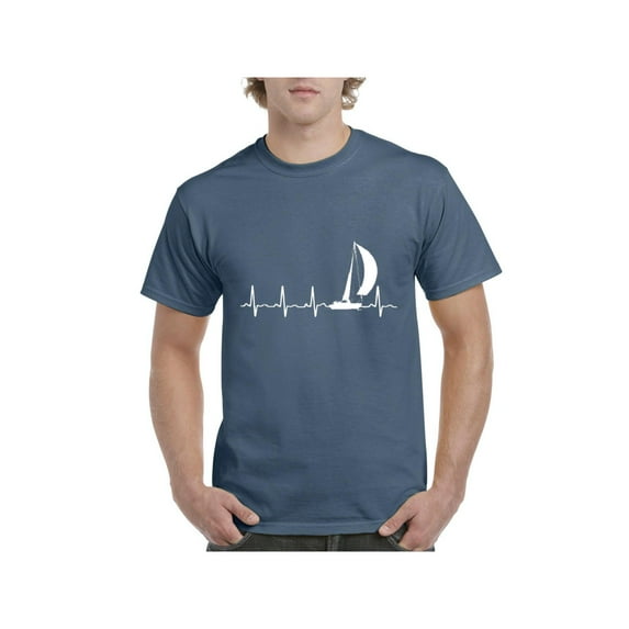 IWPF - Men's T-Shirt Short Sleeve - Sailing Heartbeat