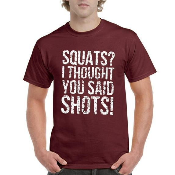 IWPF - Men's T-Shirt Short Sleeve - Squats I Thought You Said