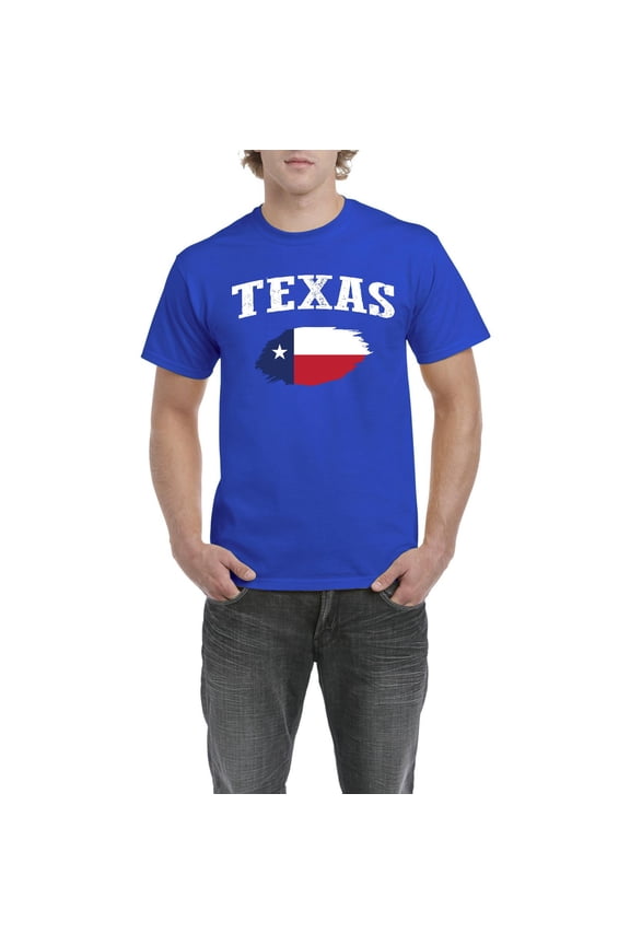 - Men's T-Shirt Short Sleeve - Texas Flag