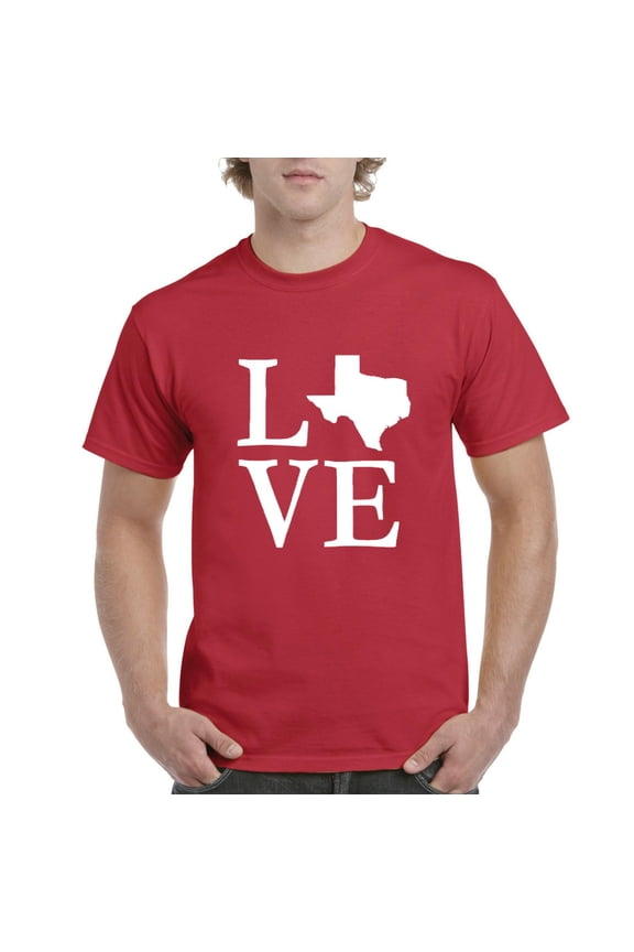 - Men's T-Shirt Short Sleeve - Texas Flag