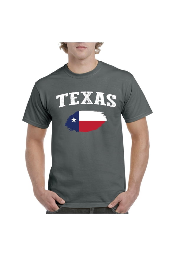 - Men's T-Shirt Short Sleeve - Texas Flag