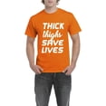 thumbnail image 1 of IWPF - Men's T-Shirt Short Sleeve - Thick Thighs Save Lives, 1 of 3