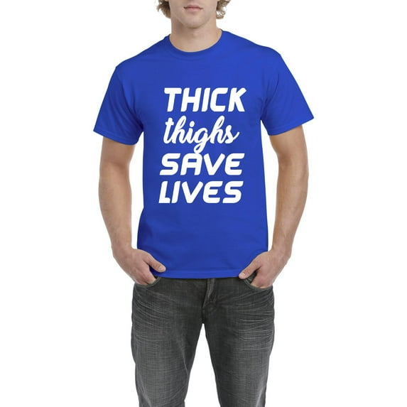 IWPF - Men's T-Shirt Short Sleeve - Thick Thighs Save Lives