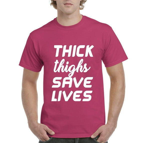 IWPF - Men's T-Shirt Short Sleeve - Thick Thighs Save Lives