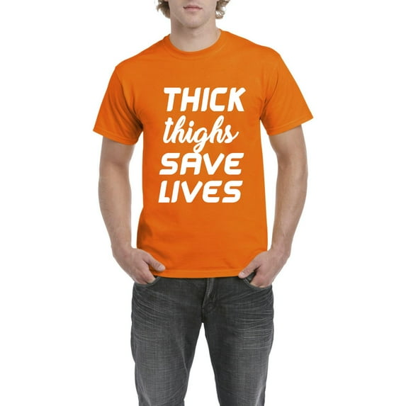 IWPF - Men's T-Shirt Short Sleeve - Thick Thighs Save Lives