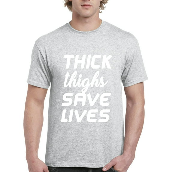 IWPF - Men's T-Shirt Short Sleeve - Thick Thighs Save Lives