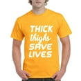 thumbnail image 1 of IWPF - Men's T-Shirt Short Sleeve - Thick Thighs Save Lives, 1 of 3