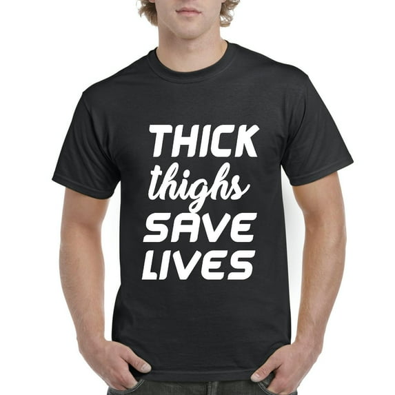 IWPF - Men's T-Shirt Short Sleeve - Thick Thighs Save Lives