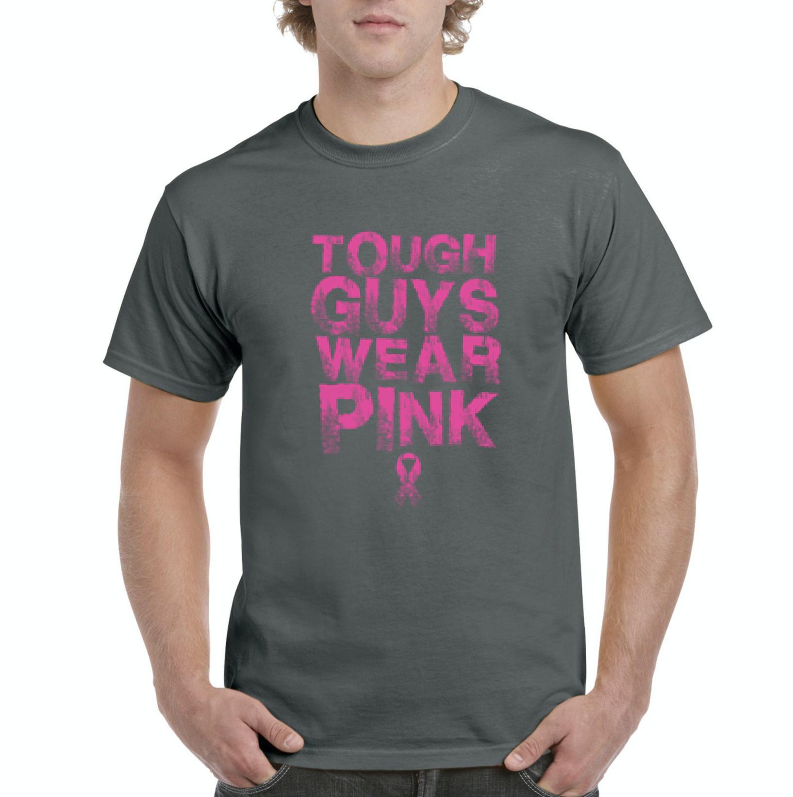 IWPF - Men's T-Shirt Short Sleeve - Tough Guys Wear Pink Cancer - image 1 of 3