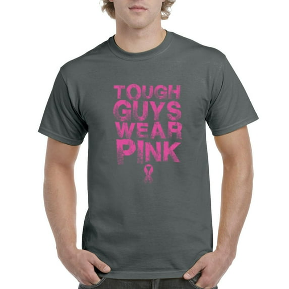 IWPF - Men's T-Shirt Short Sleeve - Tough Guys Wear Pink Cancer