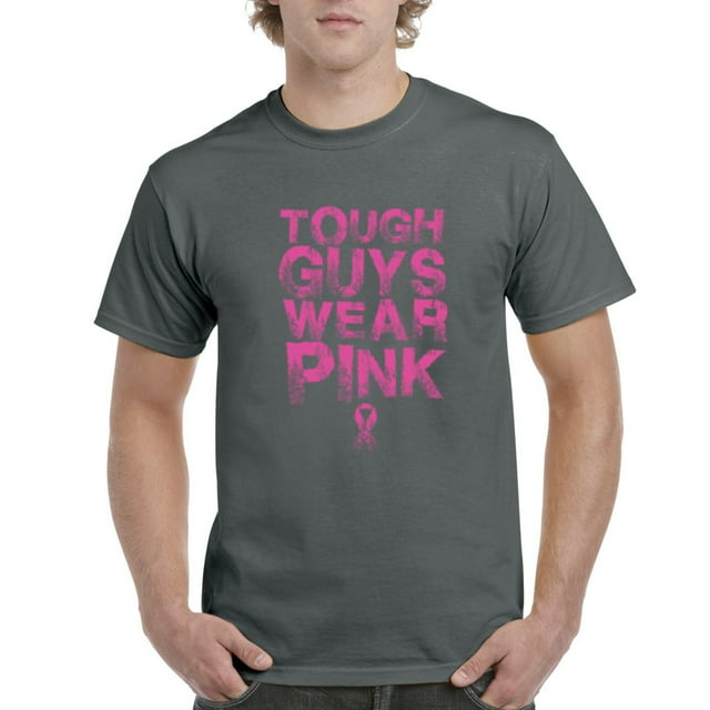 IWPF - Men's T-Shirt Short Sleeve - Tough Guys Wear Pink Cancer