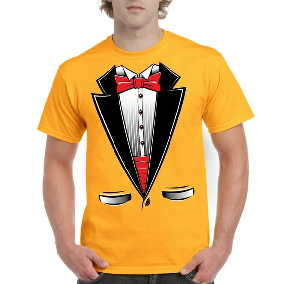 IWPF - Men's T-Shirt Short Sleeve - Tuxedo Prom Costume