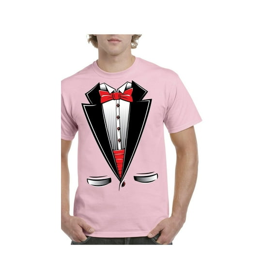 IWPF - Men's T-Shirt Short Sleeve - Tuxedo Prom Costume