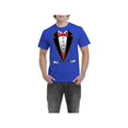 thumbnail image 1 of IWPF - Men's T-Shirt Short Sleeve - Tuxedo Prom Costume, 1 of 3