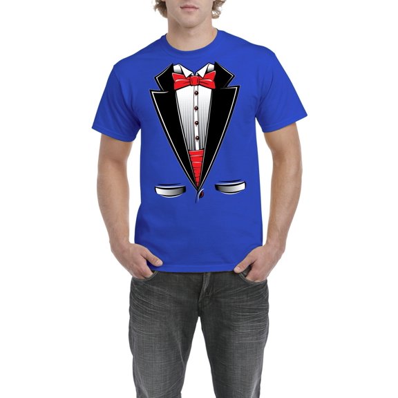 IWPF - Men's T-Shirt Short Sleeve - Tuxedo Prom Costume