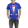 thumbnail image 1 of IWPF - Men's T-Shirt Short Sleeve - Tuxedo Prom Costume, 1 of 3