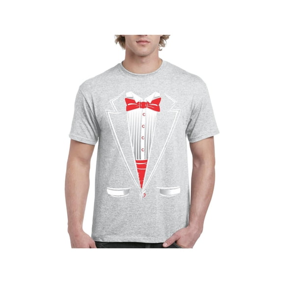 IWPF - Men's T-Shirt Short Sleeve - Tuxedo Prom Costume