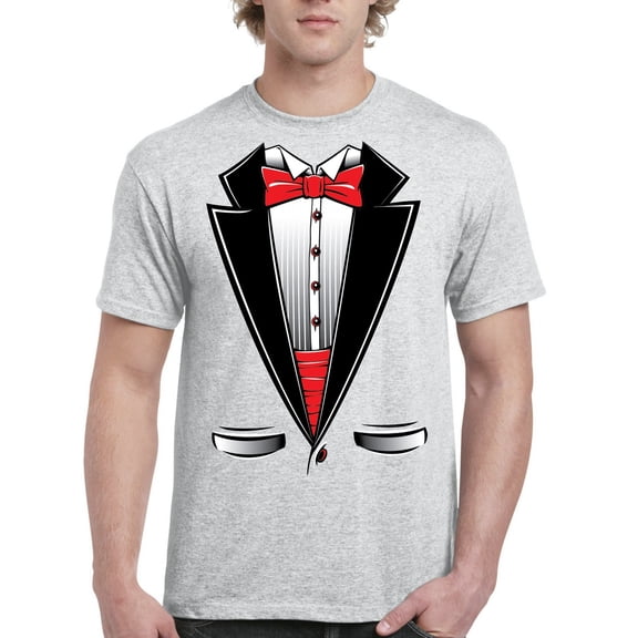 IWPF - Men's T-Shirt Short Sleeve - Tuxedo Prom Costume