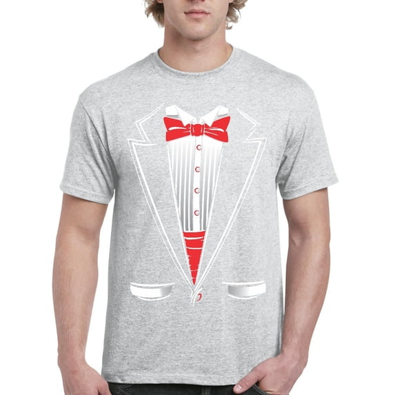 IWPF - Men's T-Shirt Short Sleeve - Tuxedo Prom Costume