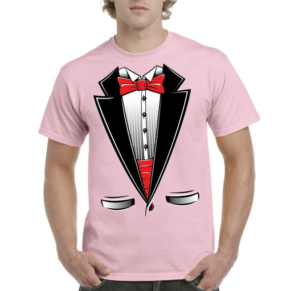 IWPF - Men's T-Shirt Short Sleeve - Tuxedo Prom Costume