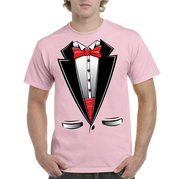 IWPF - Men's T-Shirt Short Sleeve - Tuxedo Prom Costume