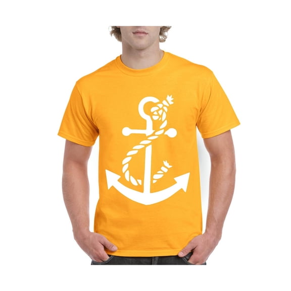 IWPF - Men's T-Shirt Short Sleeve - White Anchor