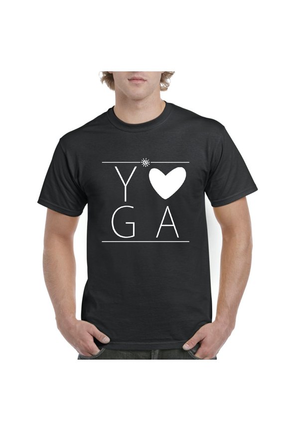- Men's T-Shirt Short Sleeve - Yoga