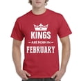 thumbnail image 1 of IWPF - Men's T-Shirt Short Sleeve, up to Men Size 5XL - Birthday Gift Kings Are Born In February, 1 of 5