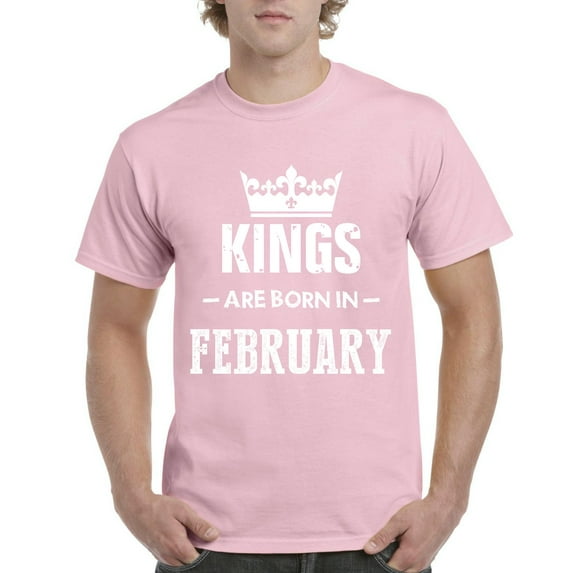 IWPF - Men's T-Shirt Short Sleeve, up to Men Size 5XL - Birthday Gift Kings Are Born In February