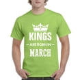 thumbnail image 1 of IWPF - Men's T-Shirt Short Sleeve, up to Men Size 5XL - Birthday Gift Kings Are Born In March, 1 of 5