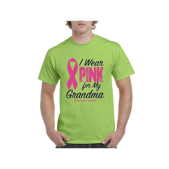IWPF - Men's T-Shirt Short Sleeve, up to Men Size 5XL - I Wear Pink For My Grandma