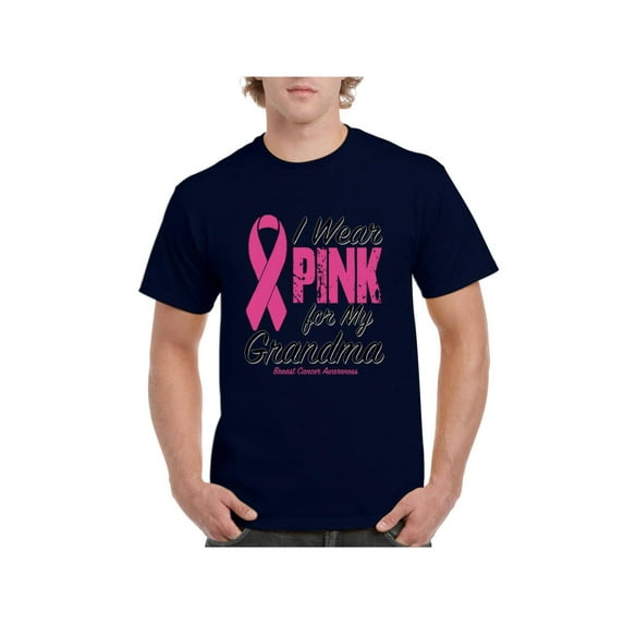 IWPF - Men's T-Shirt Short Sleeve, up to Men Size 5XL - I Wear Pink For My Grandma