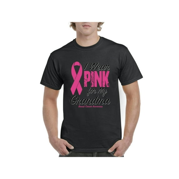 IWPF - Men's T-Shirt Short Sleeve, up to Men Size 5XL - I Wear Pink For My Grandma